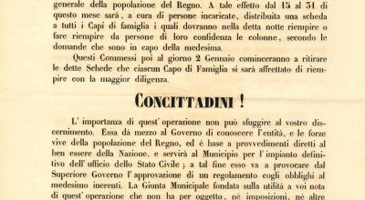 31 dicembre 1861: il primo censimento