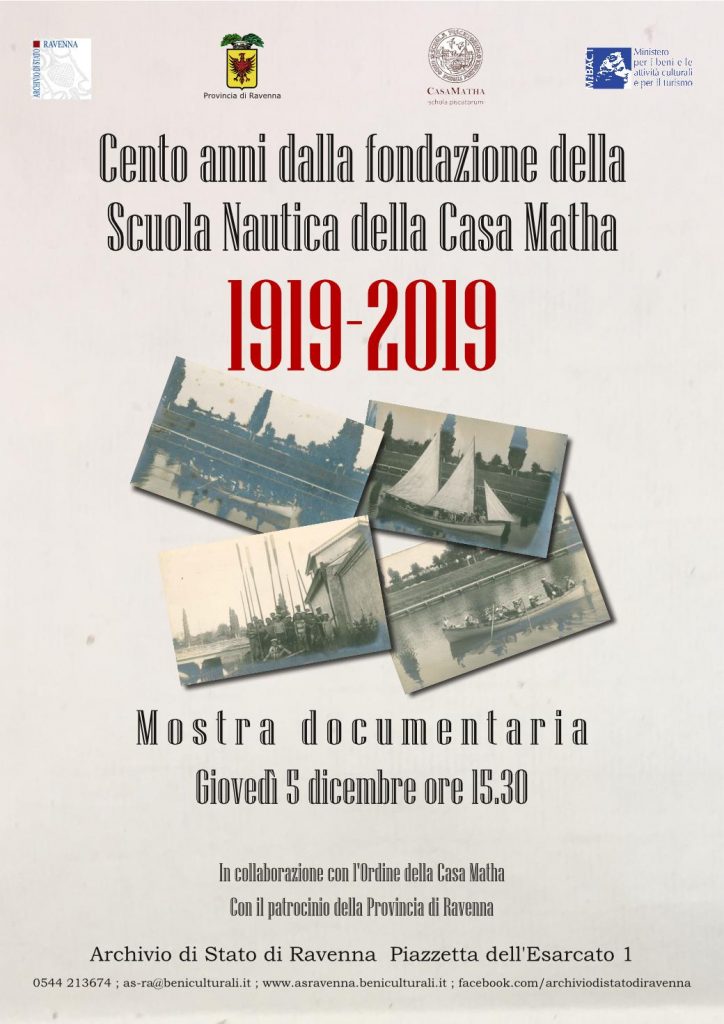 Cento anni dalla fondazione della Scuola Nautica della Casa Matha 1919-2019