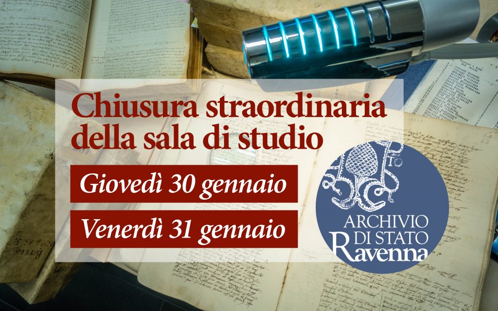 Chiusura straordinaria sala di studio 30 e 31 gennaio