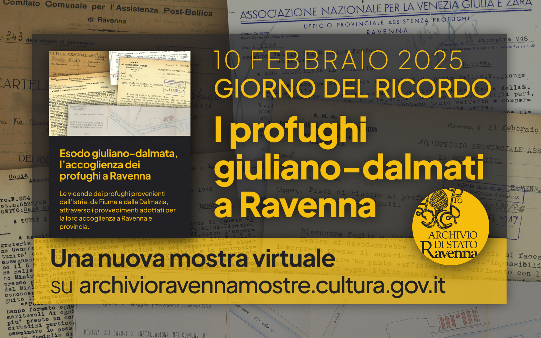 Giorno del ricordo, una mostra virtuale sui profughi giuliano-dalmati a Ravenna