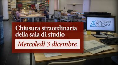 Mercoledì 3/12 chiusura straordinaria della sala di studio